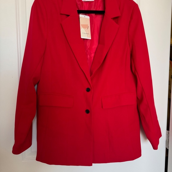 NWT red blazer with pockets - Medium - Picture 4 of 4